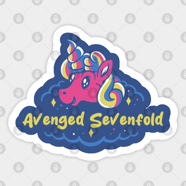 avenged and the naughty unicorn Sticker by khong guan